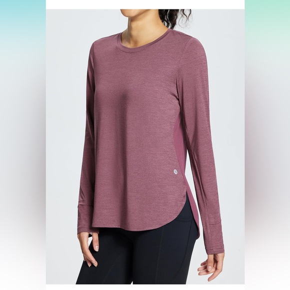NWT Baleaf Women's Long Sleeve Top - Mauve - Picture 1 of 7
